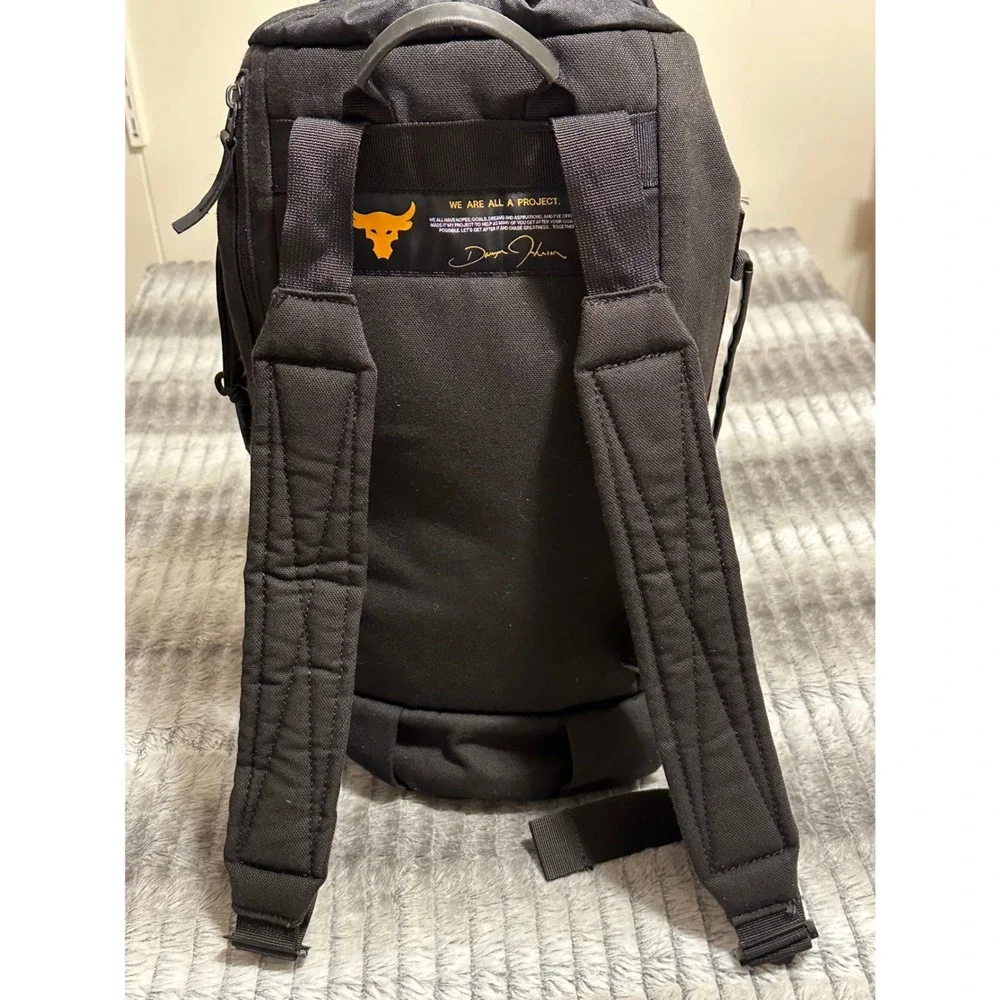 Under Armour Project Rock Bag Backpack Black/Yellow